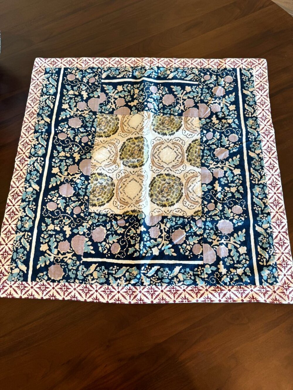 Anthropologie Meguro Cotton Euro Sham Boho 29" x 29" EUC